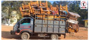 यातायात नियमों का उल्लंघन करने वाले वाहन पर बीस हजार का जुर्माना, चंदौरा पुलिस की कार्रवाई