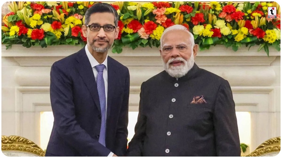Sundar Pichai PM Modi