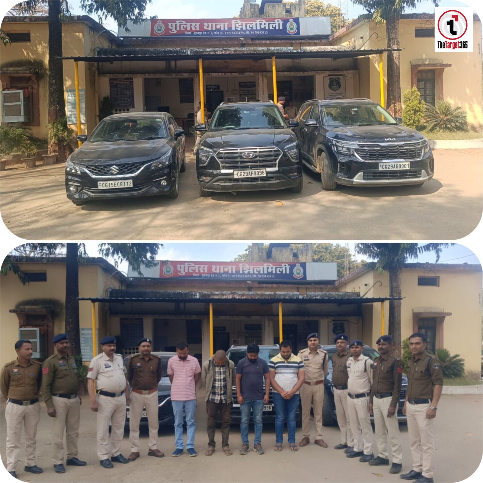 पेट्रोल पंप में शराबी हुड़दंग, सनरूफ खोलकर गाने और मारपीट का मामला: झिलमिली पुलिस ने 4 आरोपियों को किया गिरफ्तार, 3 कारें जब्त