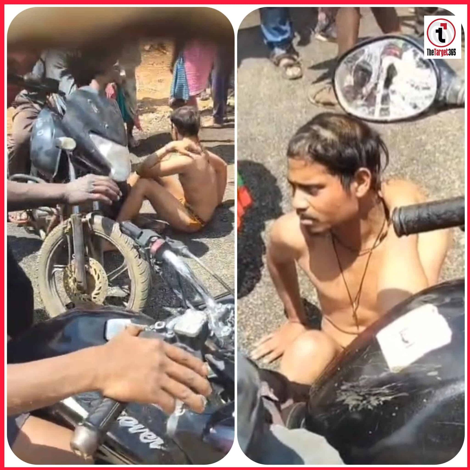 चोरी के शक में युवक की बेरहमी से पिटाई, भीड़ ने कानून को किया तार-तार