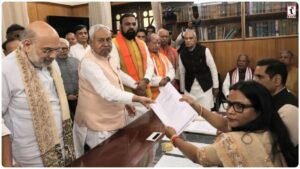 Nitish Kumar Rajya Sabha: नीतीश कुमार ने राज्यसभा के लिए भरा पर्चा, अमित शाह की मौजूदगी में बिहार में बड़े सियासी बदलाव के संकेत!