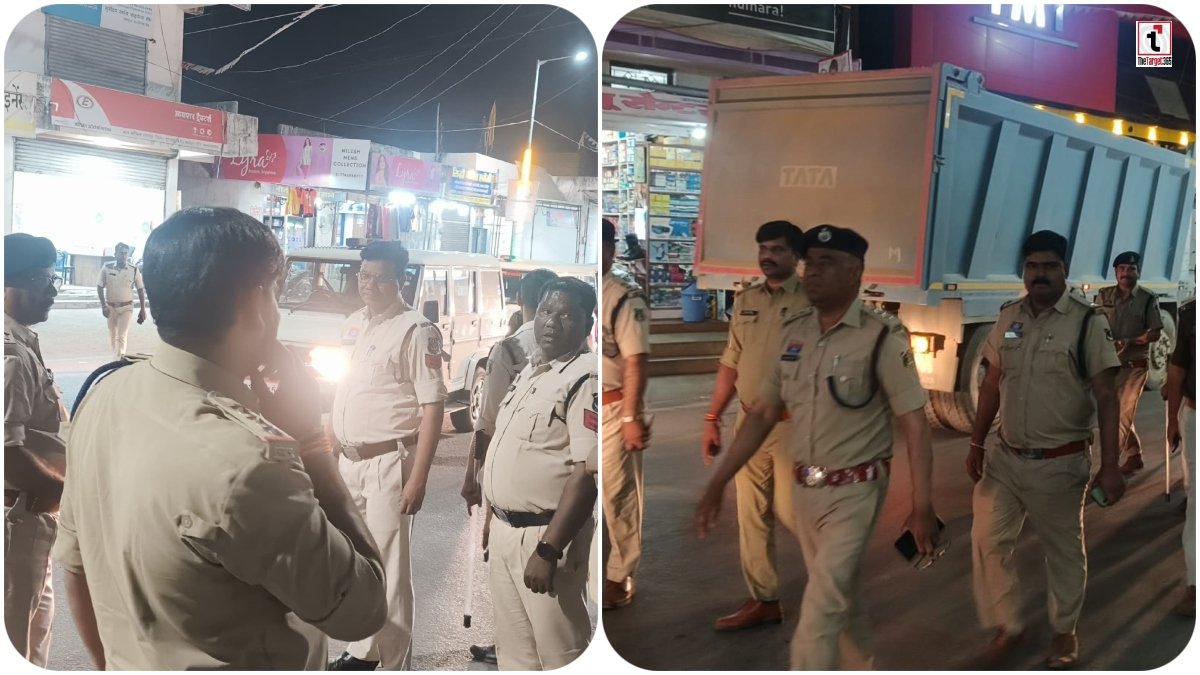 Pratappur Police Flag March