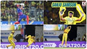 CSK vs DC Highlights : तीन हार के बाद चेन्नई को मिली पहली जीत, संजू सैमसन के शतक के बाद ओवरटन चमके।