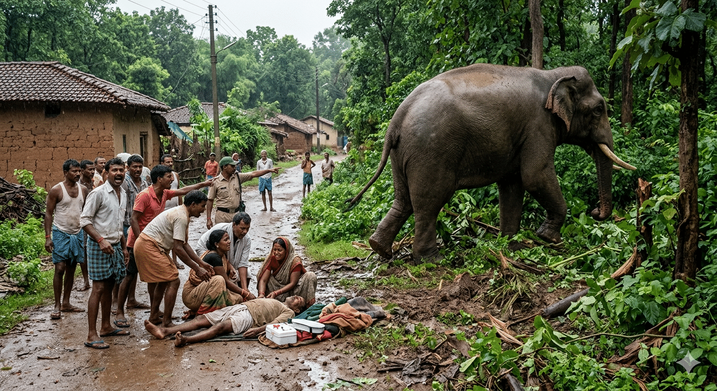 Raigarh Elephant Attack