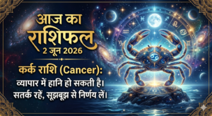 Aaj Ka Rashifal 2 June 2026 : जानिए आज कौन सी राशियाँ होंगी मालामाल, कर्क राशि के नुकसान की वजह?