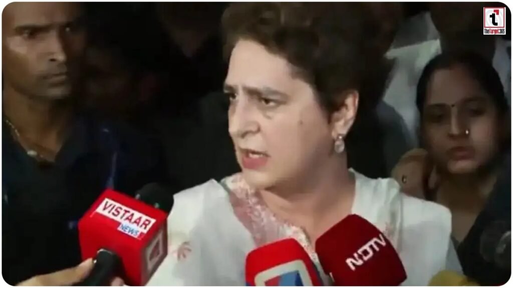 Priyanka Gandhi: ‘गांधी के देश में अधिकार मांग रहे बच्चों को पीटा जा रहा’, राजघाट से सरकार पर हमला
