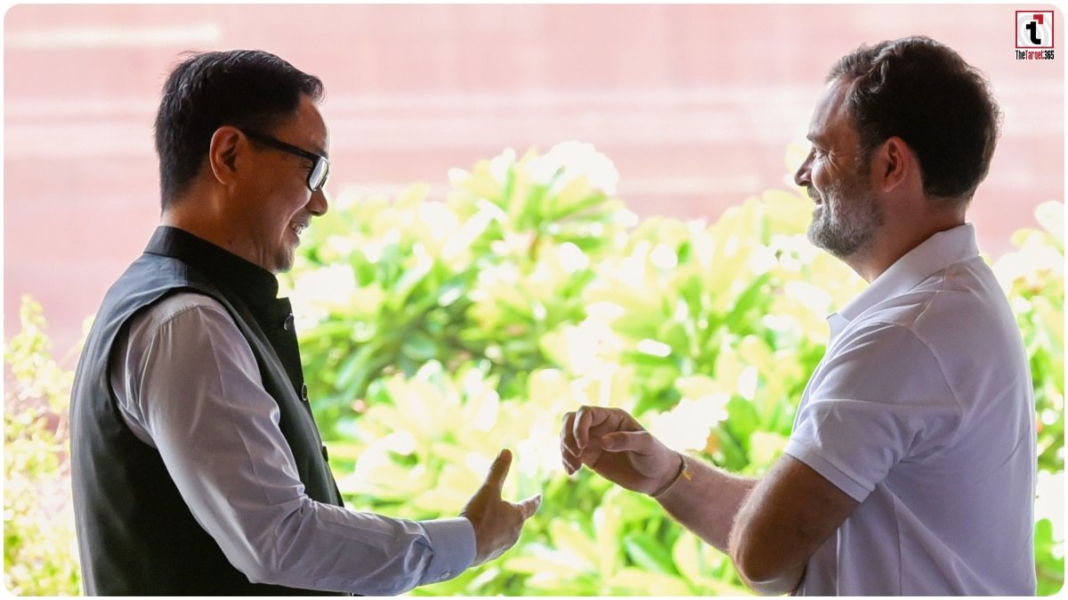 Rahul Gandhi Rijiju Meeting
