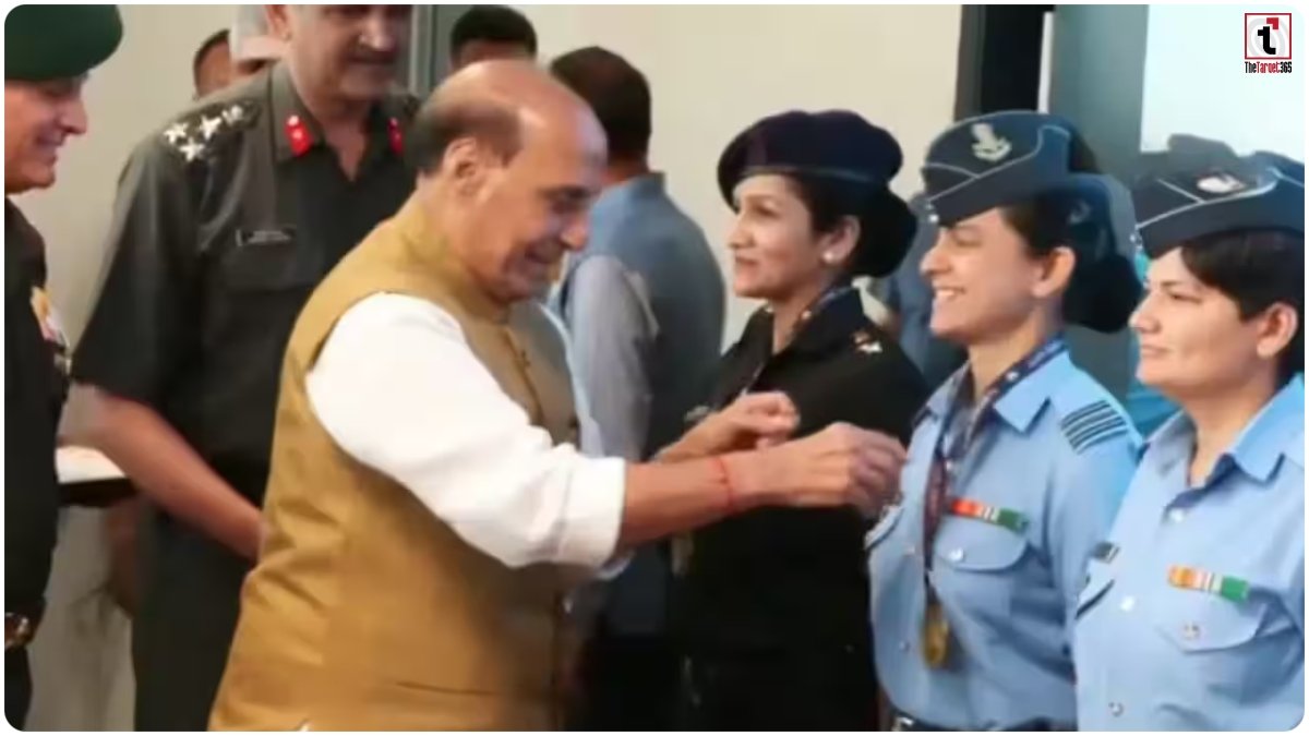 Rajnath Honors All-Women Crew