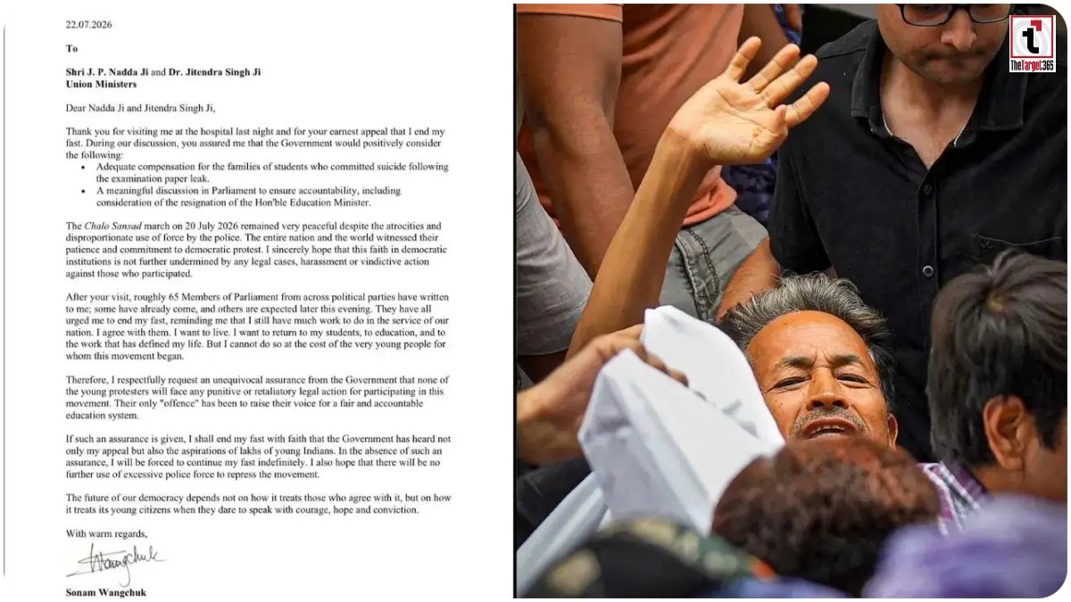 Sonam Wangchuk Letter