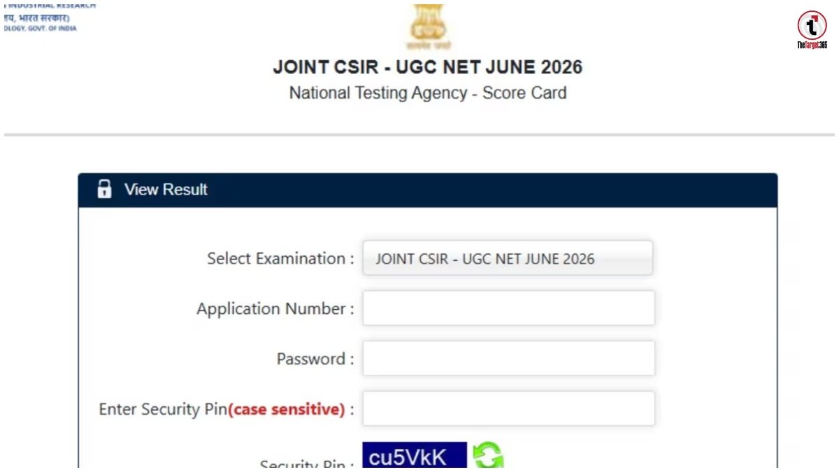CSIR UGC NET Result 2026