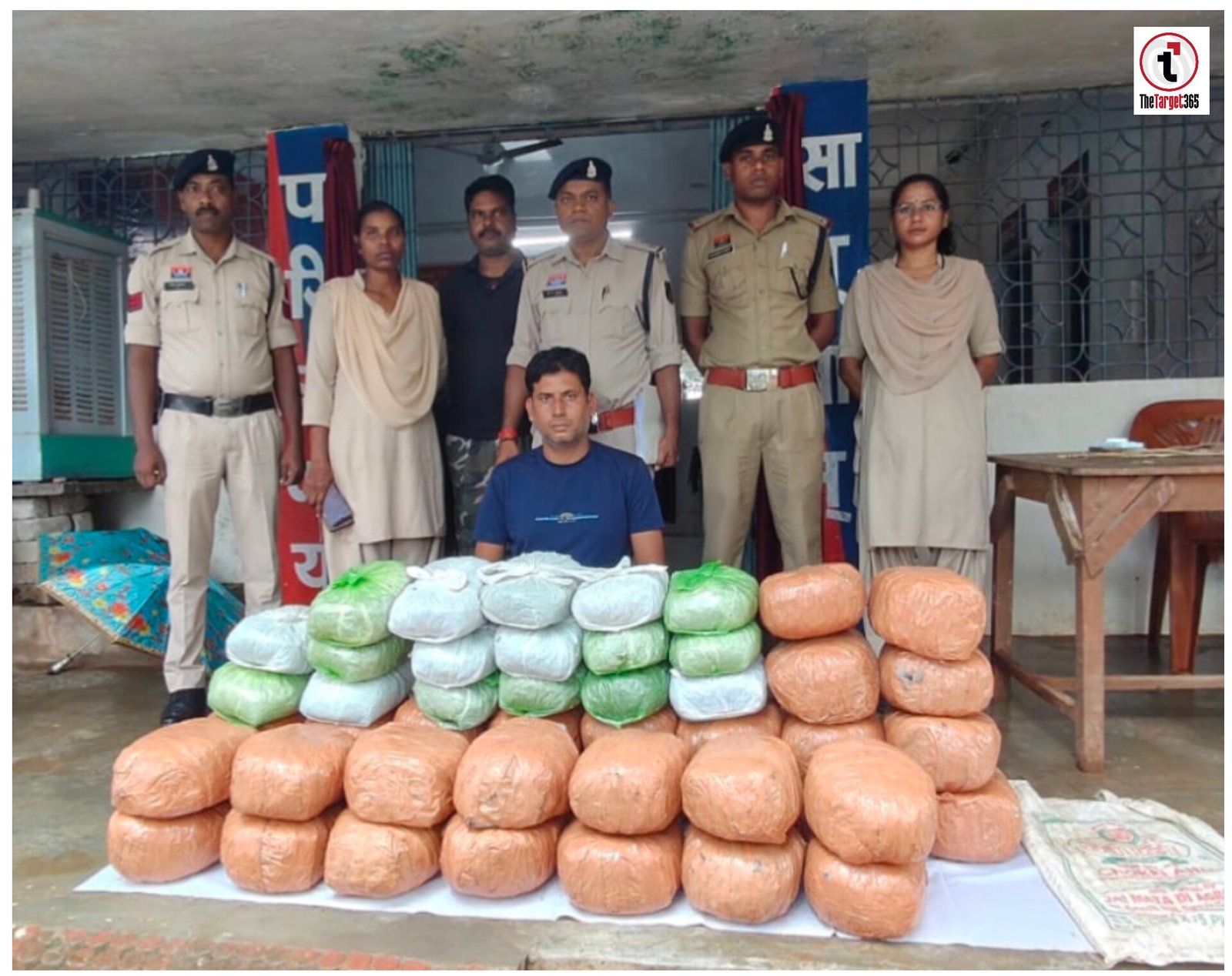 Surajpur News : सूरजपुर में 44 लाख का गांजा जब्त, बोलेरो के साथ आरोपी गिरफ्तार