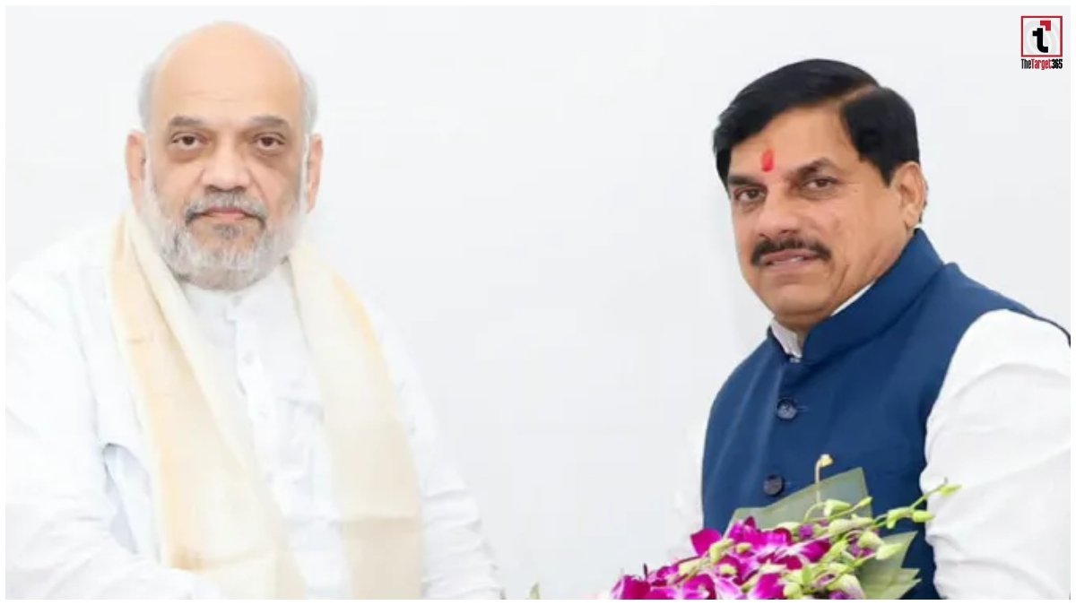 Mohan Yadav Amit Shah Meeting