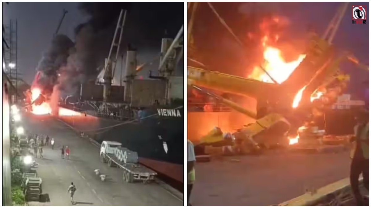 Mumbai Crane Fire