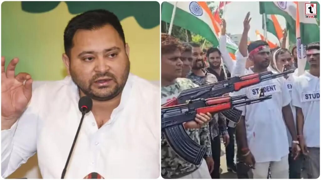 RJD Raj Bhavan March : पटना में RJD मार्च पर बवाल, तेजस्वी हिरासत में, बोले- डरने वाला नहीं