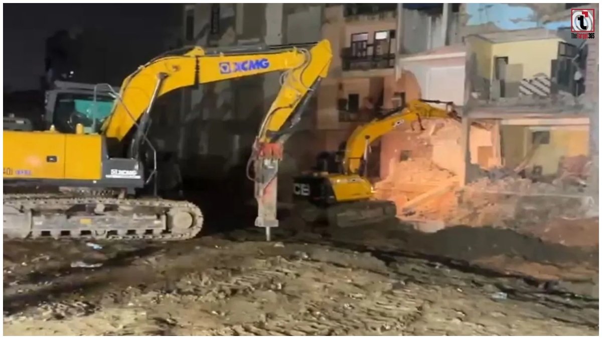 Shalimar Bagh Bulldozer Action