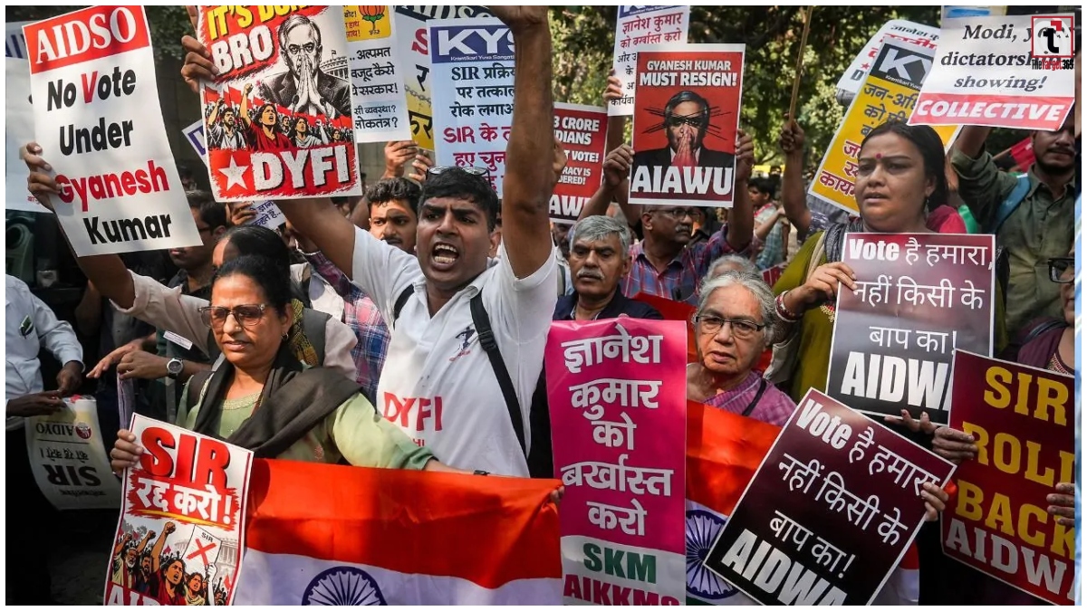Delhi SIR Protest
