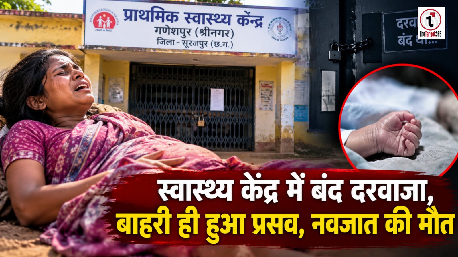Medical Negligence : अस्पताल का दरवाजा नहीं खुलने से बाहर हुआ प्रसव, नवजात की मौत, महिला की हालत गंभीर, ग्रामीणों में आक्रोश