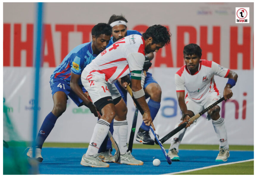 Chhattisgarh Hockey League : छत्तीसगढ़ हॉकी लीग के 7वें मैच में मैनपाट टाइटन्स ने राजधानी रॉयल्स को 5-2 से हराया