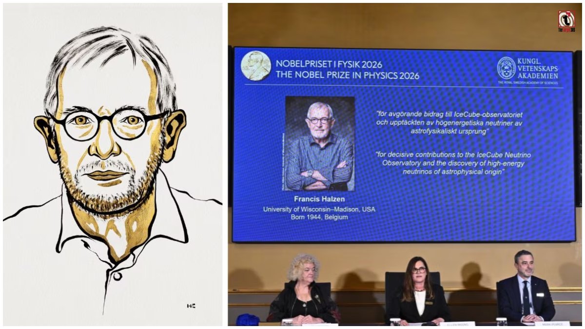 Nobel Prize Physics 2026 : फ्रांसिस हैल्ज़न को मिला फिजिक्स नोबेल, आखिर न्यूट्रिनो की दुनिया में क्या खोज हुई जानिए