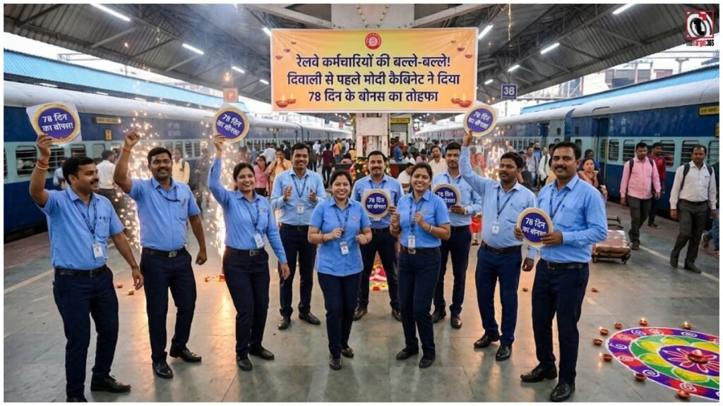 Railway Bonus 2026 : दिवाली से पहले रेलवे कर्मचारियों को बड़ा तोहफा, 78 दिन के बोनस को मोदी कैबिनेट की मंजूरी