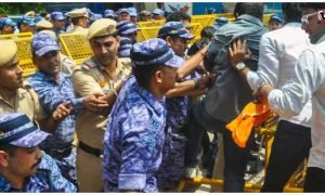 CJP Protest Lathi Charge