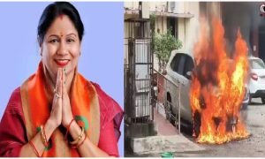 Durg Mayor Car Fire