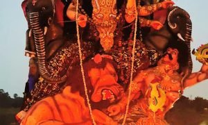 मातारानी के विसर्जन-यात्रा में झूमे भक्तगण-उमड़ा जनसैलाब