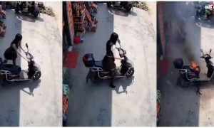 Scooter Blast Viral Video