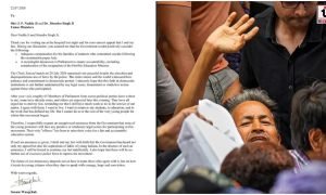 Sonam Wangchuk Letter