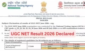 UGC NET June Result 2026